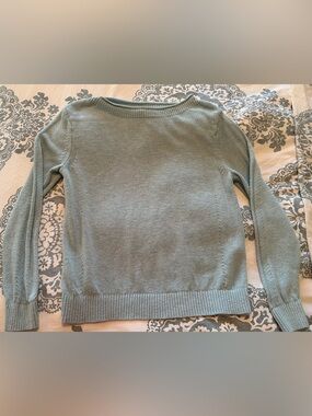 Banana Republic Factory Women's Crewneck linen blend Sweater - Sage Green M